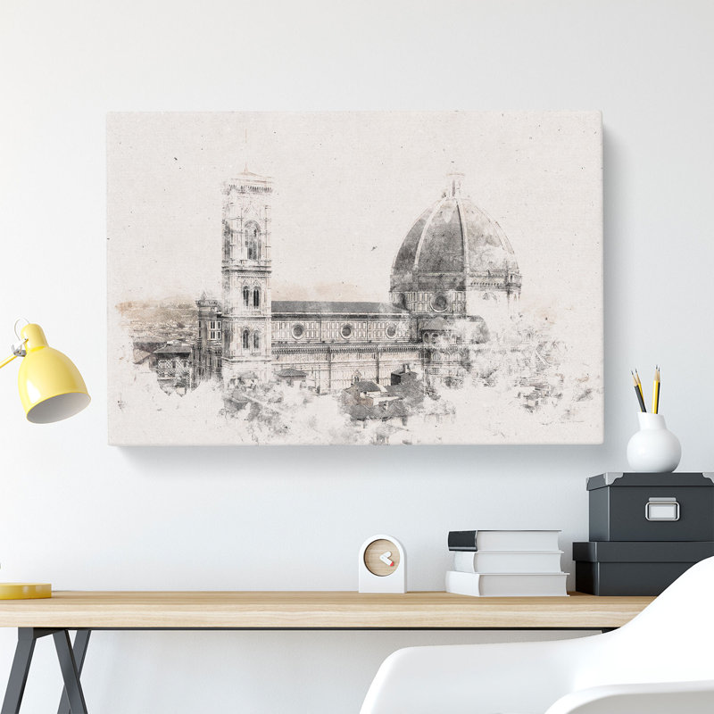 Florence Cathedral In Italy - Wrapped Canvas, 50cm H x 76cm W x 3cm D