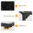 2-Pack Black C-Shaped Side Table