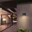 Applique murale à DEL Slope avec design en aluminium minimaliste, sélectionnable 3-CCT, à intensité variable, compatible avec le ciel foncé, homologuée pour les environnements humides, conforme à l'ADA