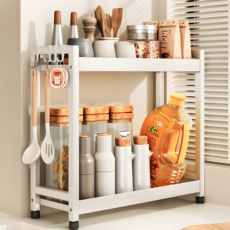 Spice Rack Organizer For Kitchen Countertop - Multi-Purpose Storage Solution For Spice Bottles And Condiments