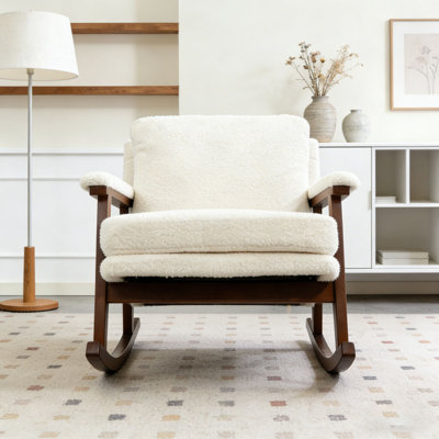 Modern Accent Chair ,rocking chair with Wood Frame