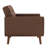 Gaige 36.61'' Wide Mid-Century Faux Leather Tufted Back Armchair With Solid Wood Legs-118803971