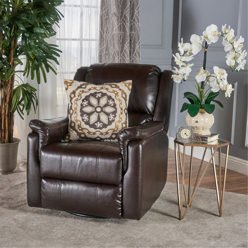 Fauteuil inclinable et oscillant en tissu avec pivot et fauteuil inclinable manuel