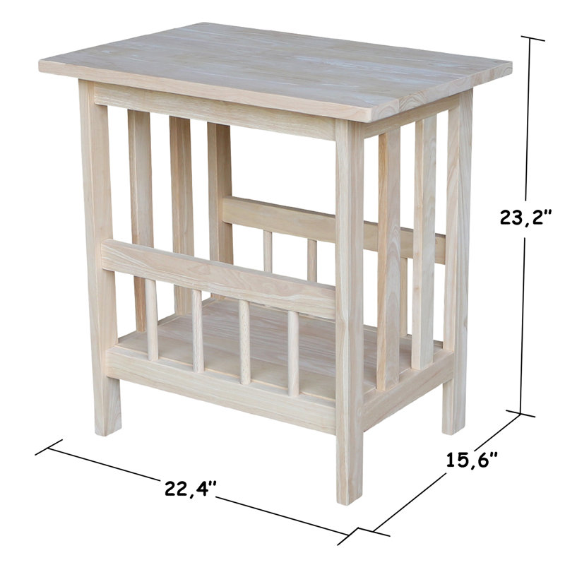 Table de bout en bois massif Manatuto