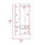 Armoire rectangulaire 1 tiroir