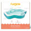 Funsicule: piscine de fête Shimmer - piscine de détente gonflable de 10 pi, bleu sarcelle, 120 x 110 x 18 po, porte-gobelets, dossiers confortables, piscine familiale extérieure