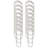 iDesign Rollerz Shower Curtain Hooks, Clear/Chrome