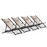 Chaise de plage inclinable / pliante Kathaline avec coussin