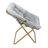Folding Upholstered Oversized Saucer Chair With Steel Frame-1704786035-1704786037