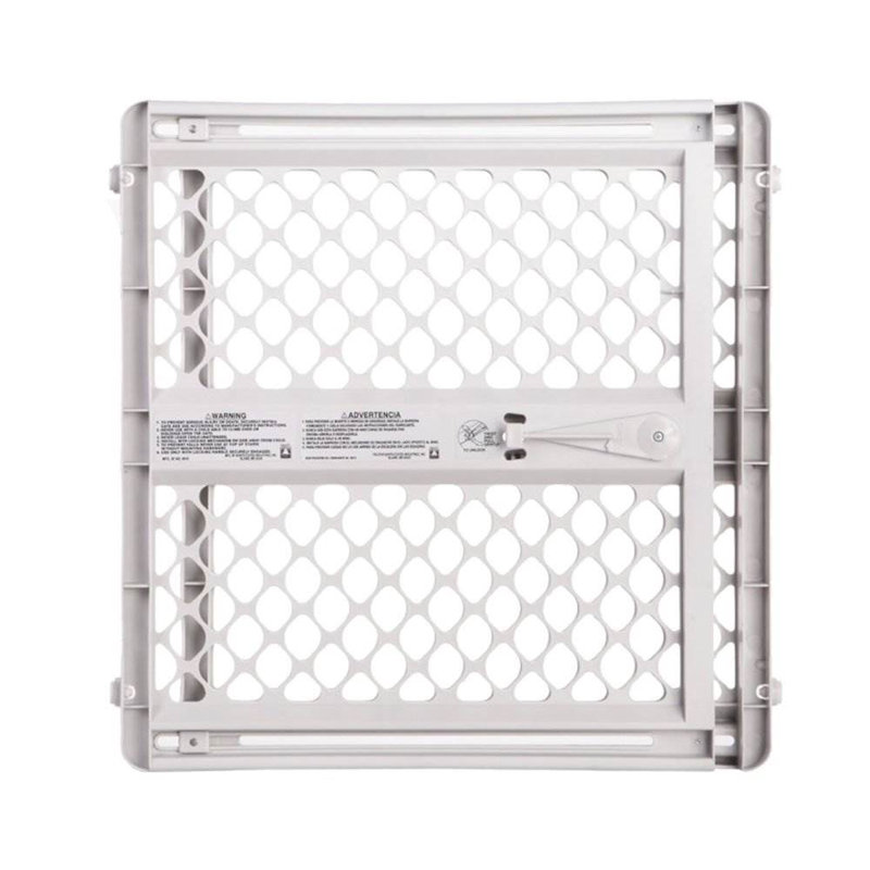 Plastic Pressure Mounted Pet Gate, White