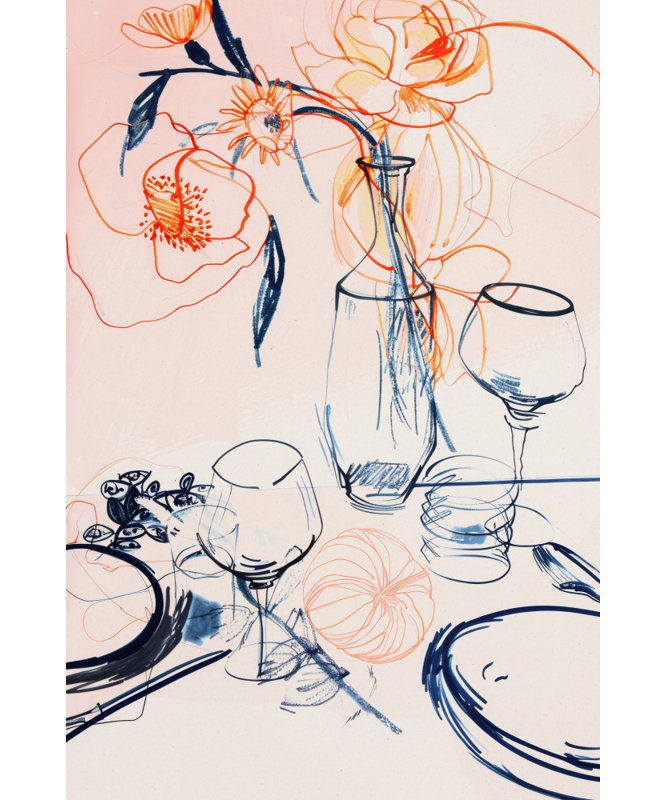 Floral Still-Life Print, Size, Format, Frame Color