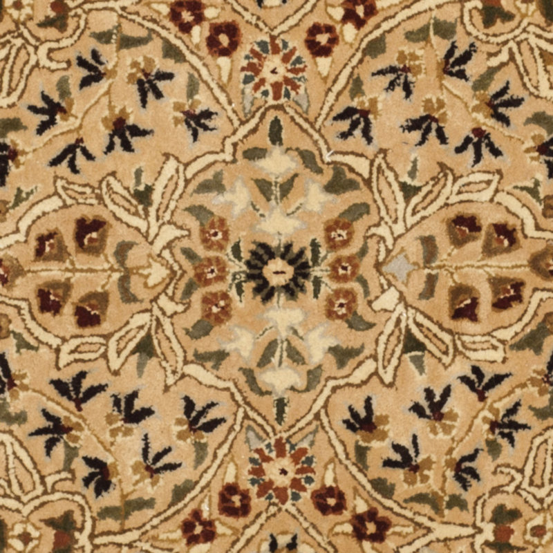 Evie New Zealand Wool Oriental Rug, Round 3'6"
