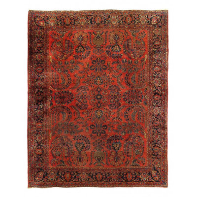 Virgilio One-of-a-Kind Rectangle 9'2'' X 11'5'' Wool Area Rug Red