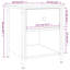 Litvak 40cm W Iron Bedside Table-202236248-236955609