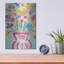 "Vase rouge de fleurs" par Linda Woods-1442838655