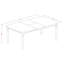 L'ensemble de table de cuisine 7 pièces se compose d'une table de salle à manger rectangulaire avec feuille papillon et de 6 chaises de salle à manger Parson en lin crème, blanc lin-1625779128-1625779133-1625779129