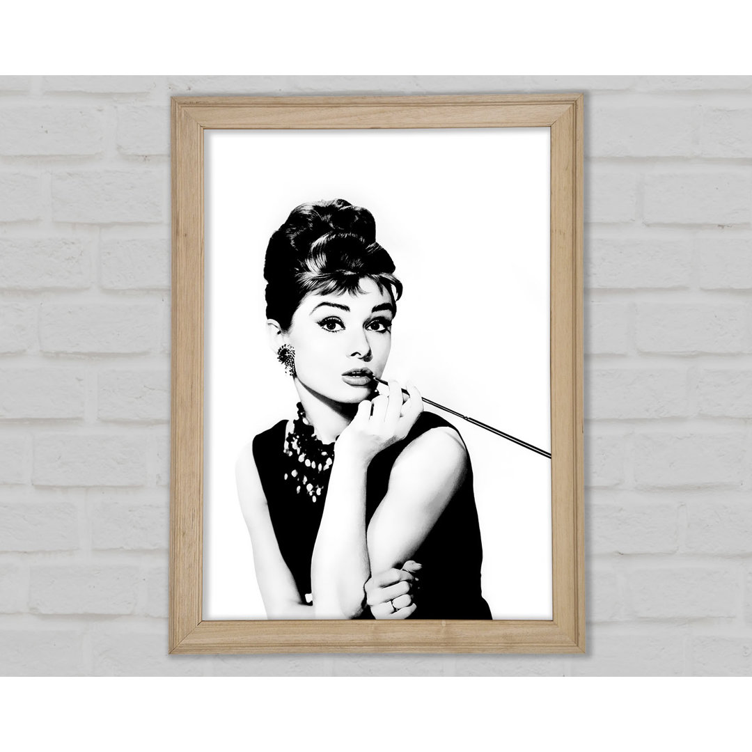 Audrey Hepburn Zigarette - Druck