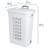Sterilite Ultra Wheeled Laundry Hamper with Lid, Handle and Wheels for Easy Rolling of Clothes