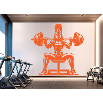 «Spartan Girl Gym», décoration murale, forme physique ancienne, crâne de gymnastique, décalcomanies murales, Spartan, décoration murale, CrossFit
