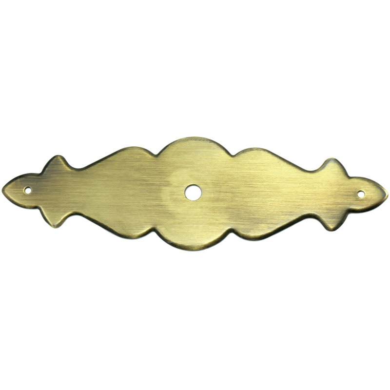 Classic Traditions Antique Brass Traditional Knob Backplate