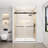Soft-close Double Sliding Door Elegant Matte Black Modern Bathroom Solution