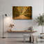 Art mural en métal doré Away 'By Luxe, 36 po x 24 po-133250371