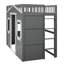 Twin Size House Loft Bed With Ladder-1557496230-1557496225