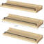 3 tablettes flottantes brun clair