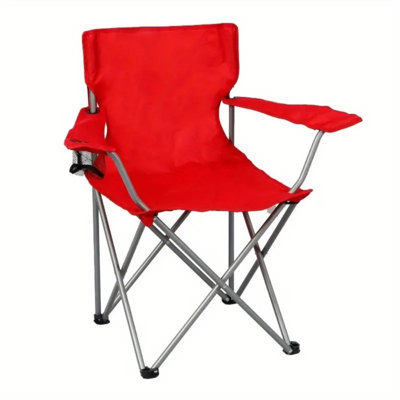 Ensemble de 2 fauteuils de camping pliants de base avec porte-gobelet Orchidée prune