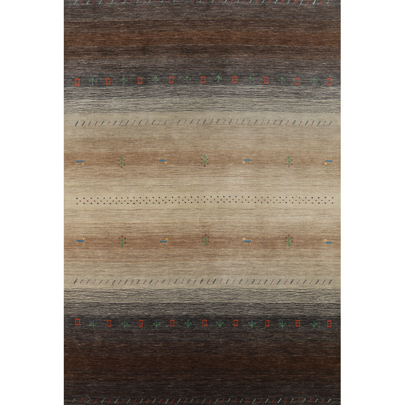 Handmade Gabbeh Oriental Area Rug 6x8