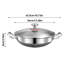 Wok Pan Stainless Steel Sauteuse Pan