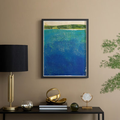 «Island Escape I», reproduction encadrée - bois massif