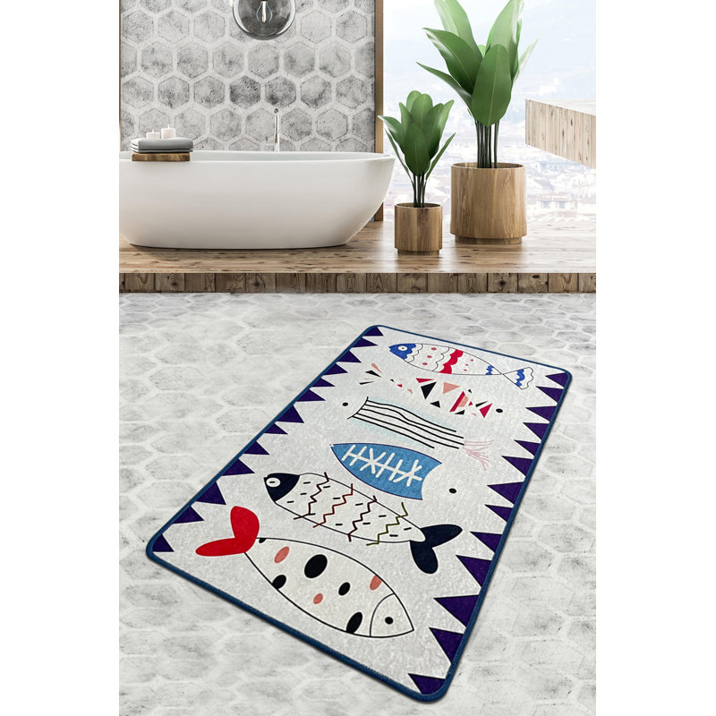 Tapis de bain antibactérien de qualité supérieure, 100% polyester, 31,5 po x 39,4 po | Dessous antidérapant, 700 g / m² pour un confort ultime | Lavable à la machine, facile d'entretien, idéal pour la sécurité et le style de la salle de bain