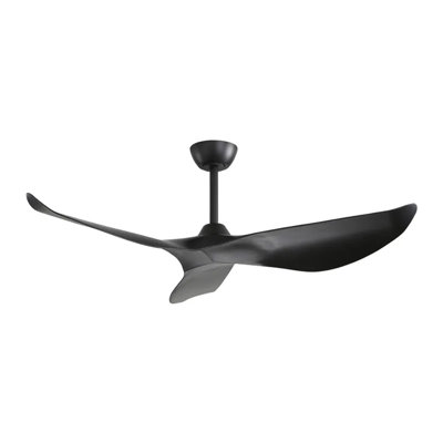 52 Inch Indoor ABS Ceiling Fan With 6 Speed Remote Control Reversible DC Motor For Home