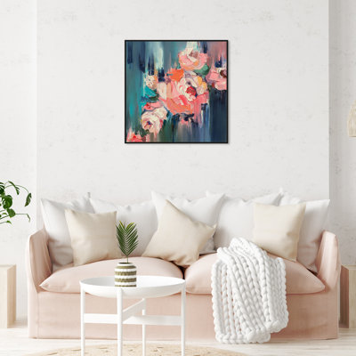 Abstrait «Show Me Love Textures» - peinture sur toile