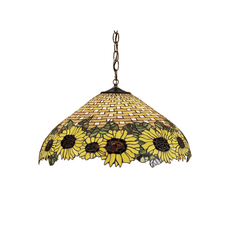 Luminaire pour dôme 3 lumières unique Wicker