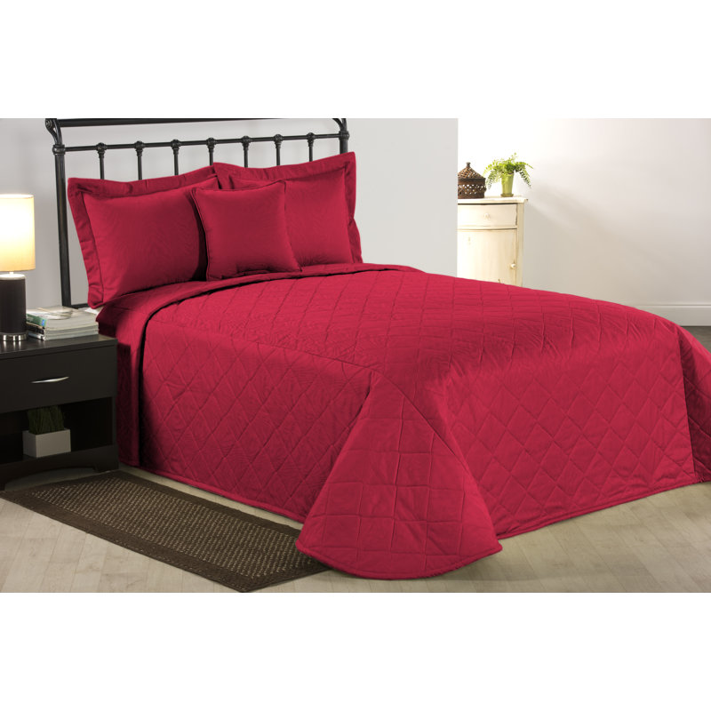 Couvre-lit rouge , Courtepointe de très grande taille