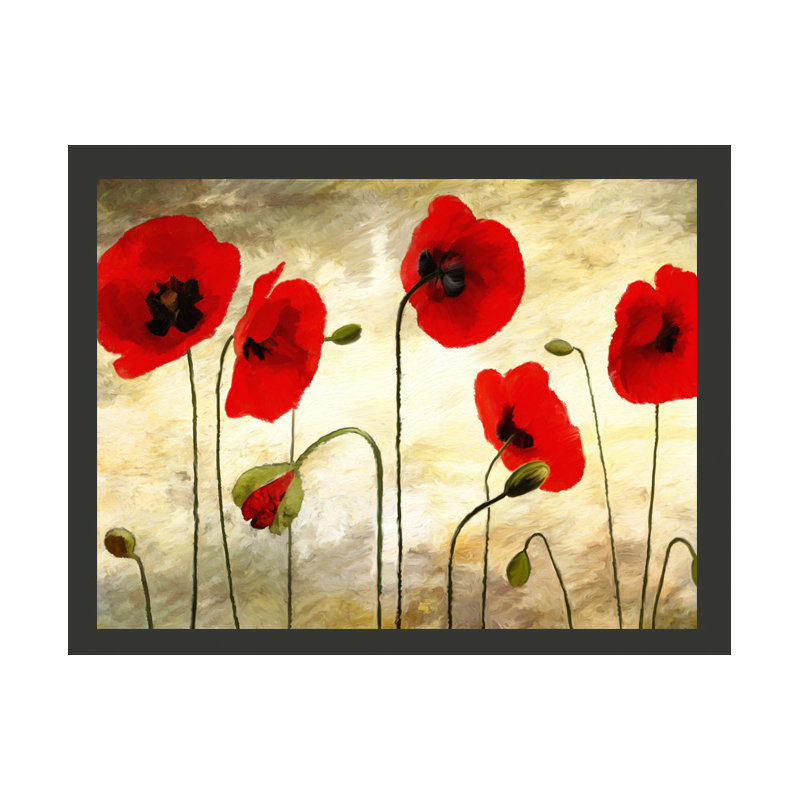 Painted Poppies 3.09m x 400cm Wallpaper, 3.09m x 400cm