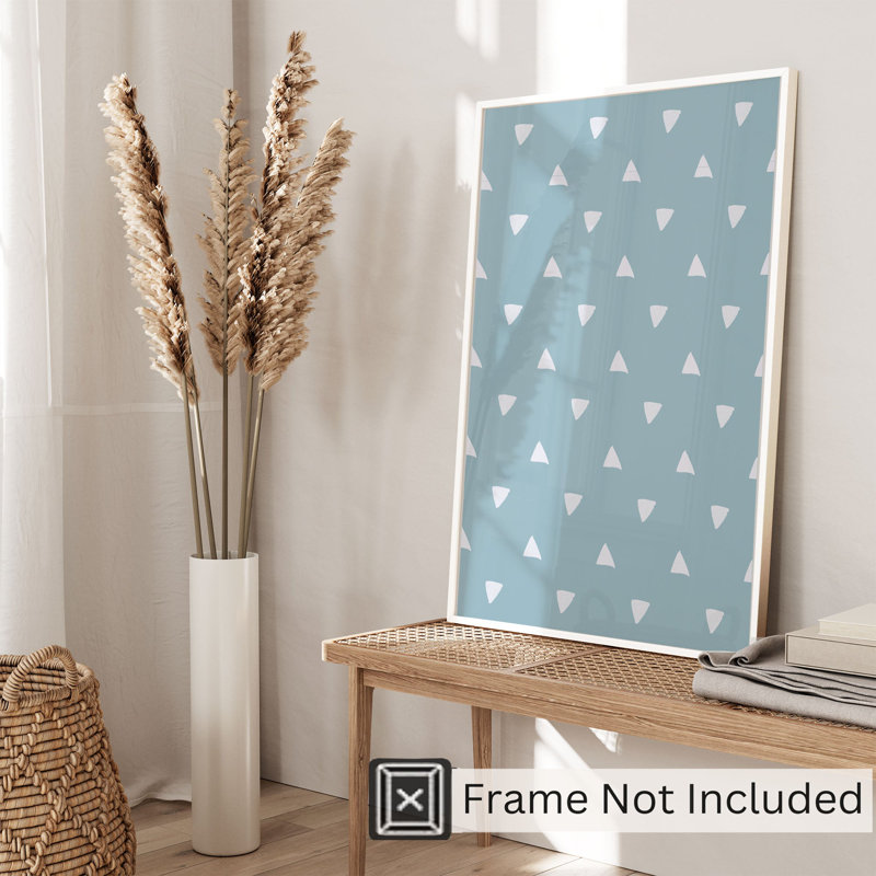 «Abstract Dusty Blue», reproduction d'art moderne sans cadre, H 7 po x l 5 po