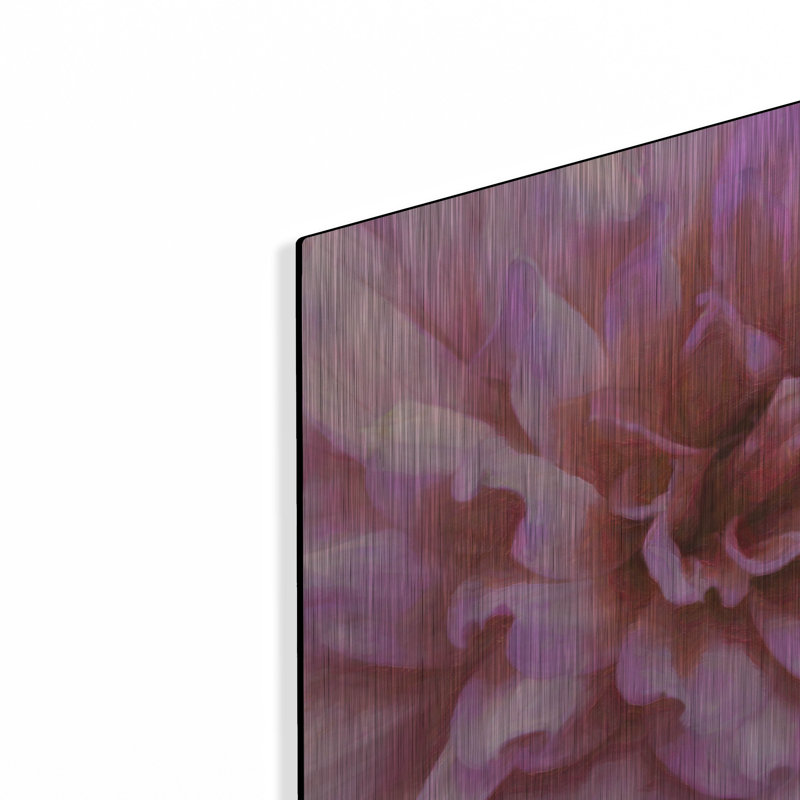  «Soft Wall Flower X» par Alonzo Saunders, art mural en métal, 12 po x 12 po, H 12 po x l 12 po