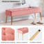 Velvet Upholstered Bench-38248814