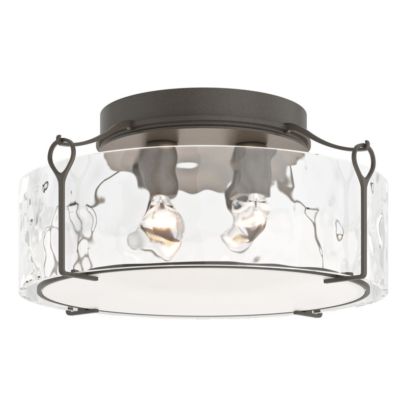 Bow 4 - Light Semi Flush Mount, Water Clear, Dark Smoke