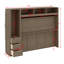 Lit escamotable avec garde-robe, tiroirs et tablettes ouvertes Murphy