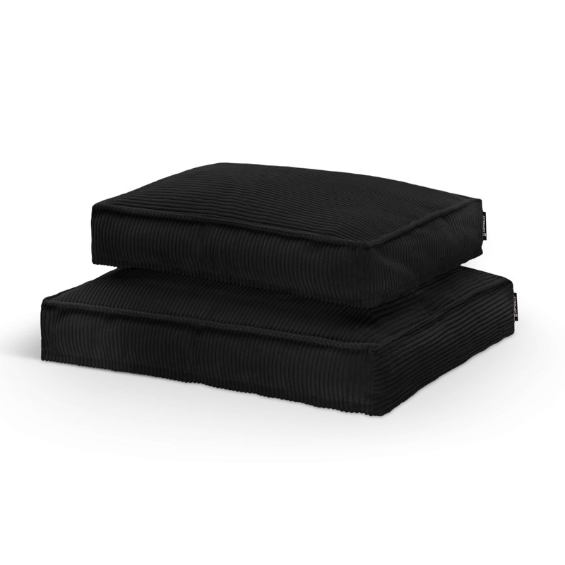 Nairne Polyester Pet Bed, 20cm H x 75cm W x 60cm D, Black