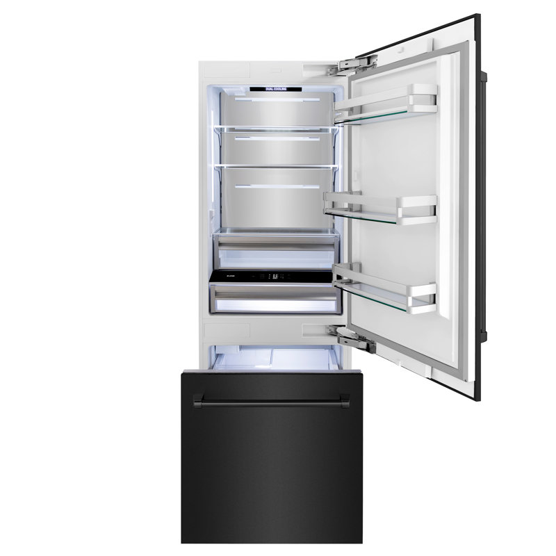 30" 16.1 Cubic Feet Energy Star Built-in Bottom Freezer Refrigerator