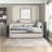 Modern Daybed Pull-Out Trundle Side Pockets Upholstery Nailhead Trim Bedroom Living Room Furniture 1Pc-1436896192