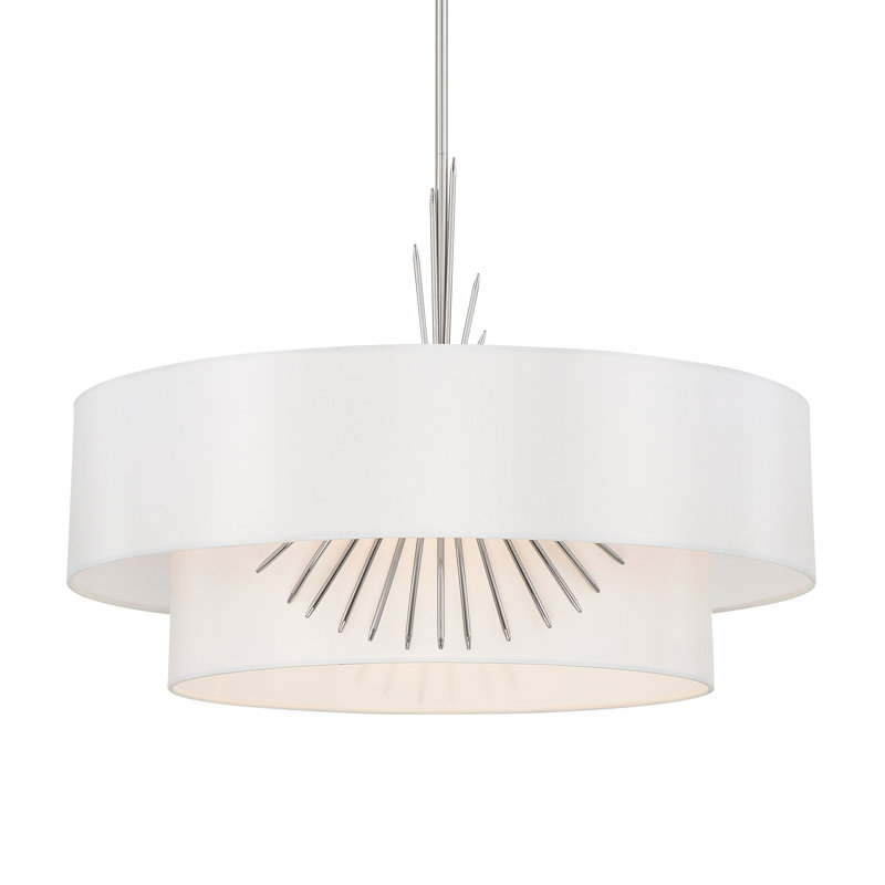 4 - Light Dimmable Drum Chandelier
