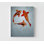 Décoration pour animal de compagnie Koi Fish, décoration de poisson japonais orange vif, art mural de bureau relaxant, impression d'affiche de salle de réunion