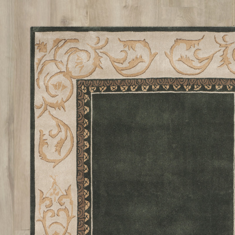 Tapis ardoise / ivoire crocheté à la main Pelagios, Rectangle 9 pi x 12 pi