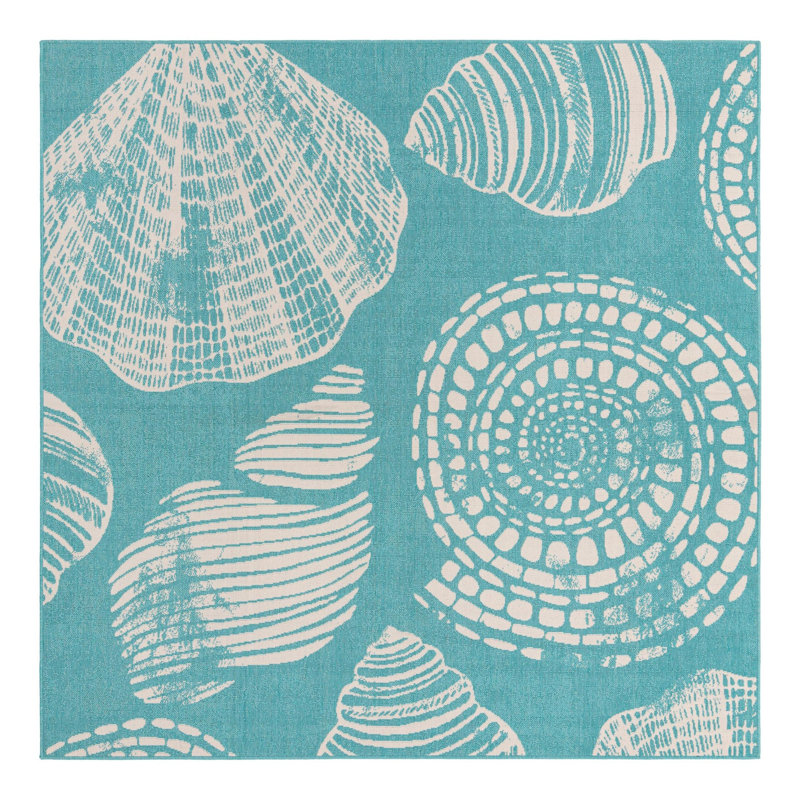 Geo Indoor / Outdoor Rug, Square 7'10"